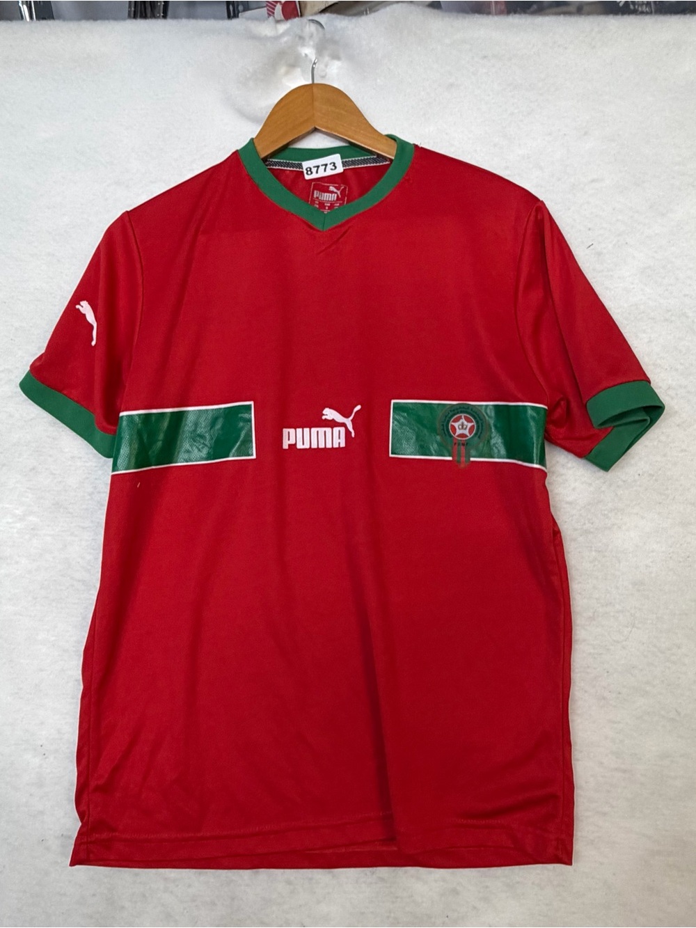 World Cup Puma Morocco National Team Red Soccer Jersey 2XL 8773